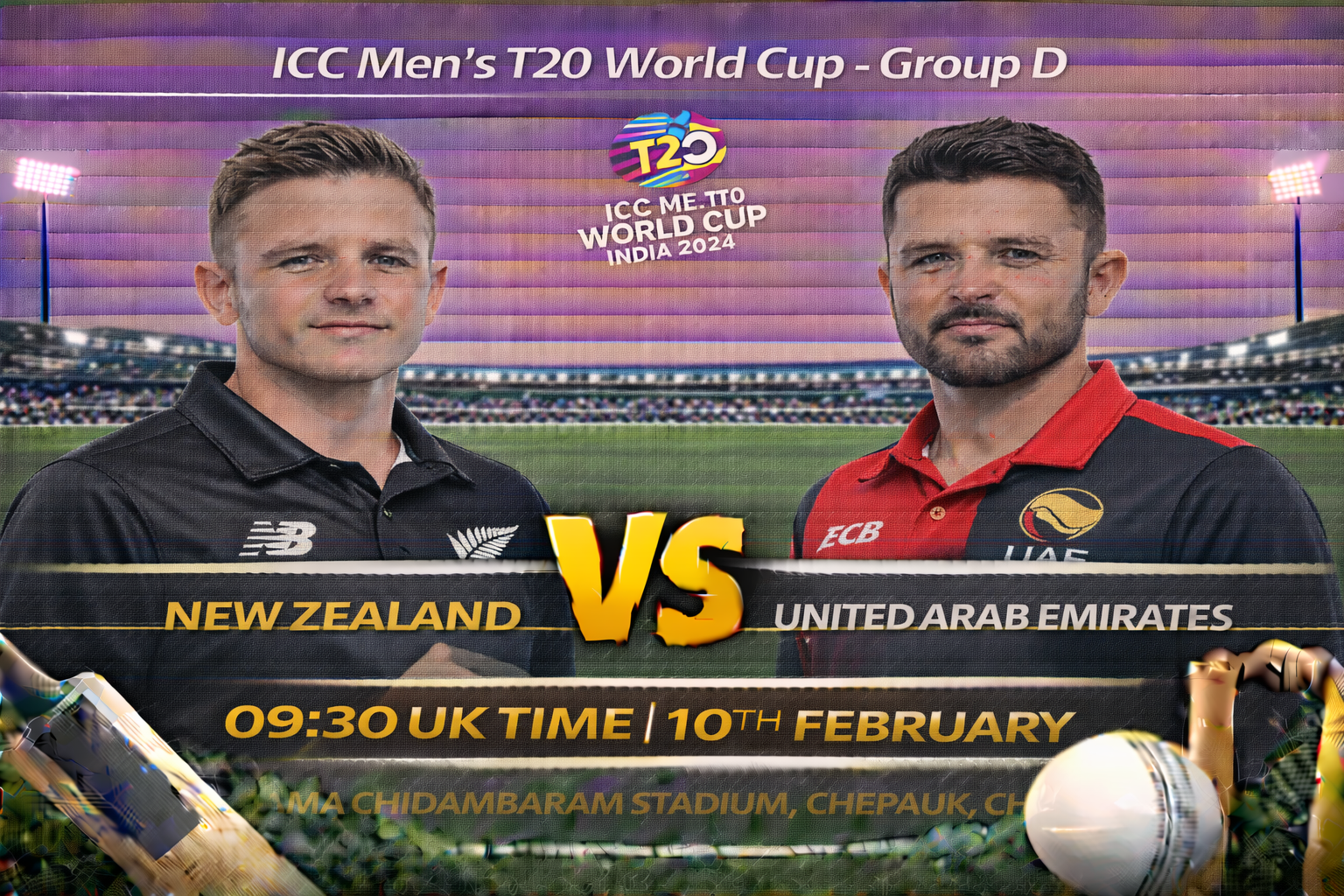 Read more about the article New Zealand v United Arab Emirates – 10 February – Preview & Prediction