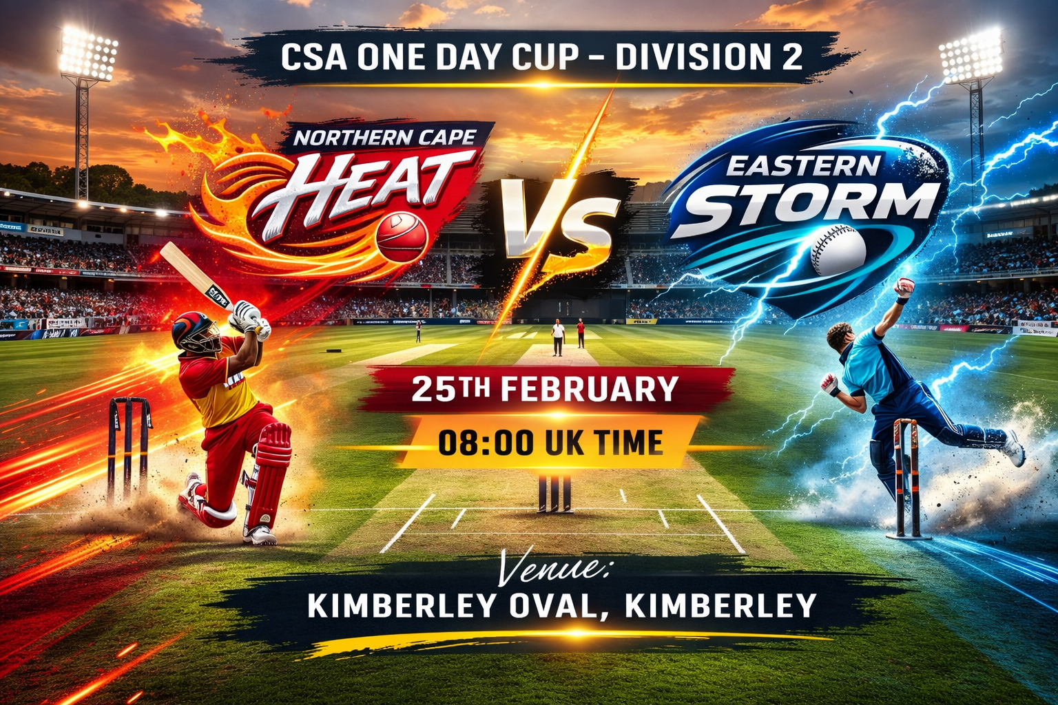 Read more about the article Northern Cape Heat v Eastern Storm – 25 February – Preview & Prediction