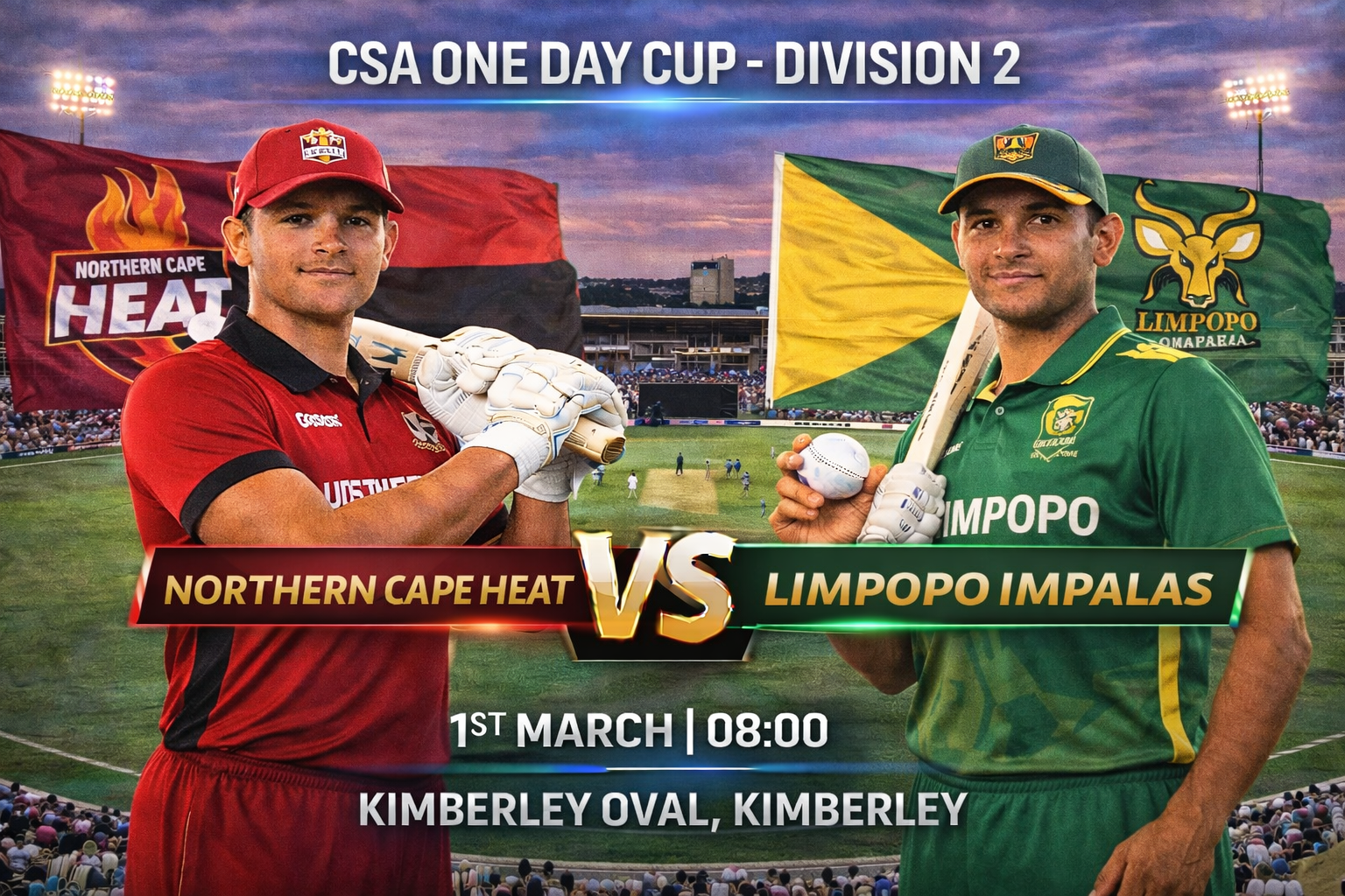 Read more about the article Northern Cape Heat v Limpopo Impalas – 1 March – Preview & Prediction
