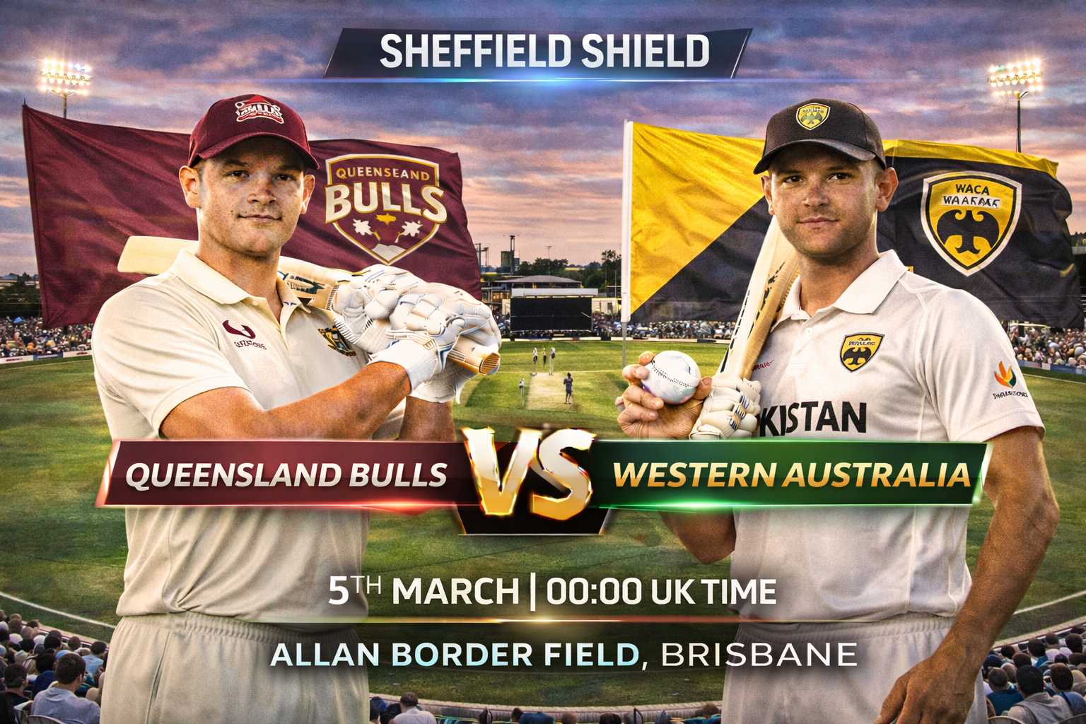 Read more about the article Queensland Bulls v Western Australia – 5 March – Preview & Prediction