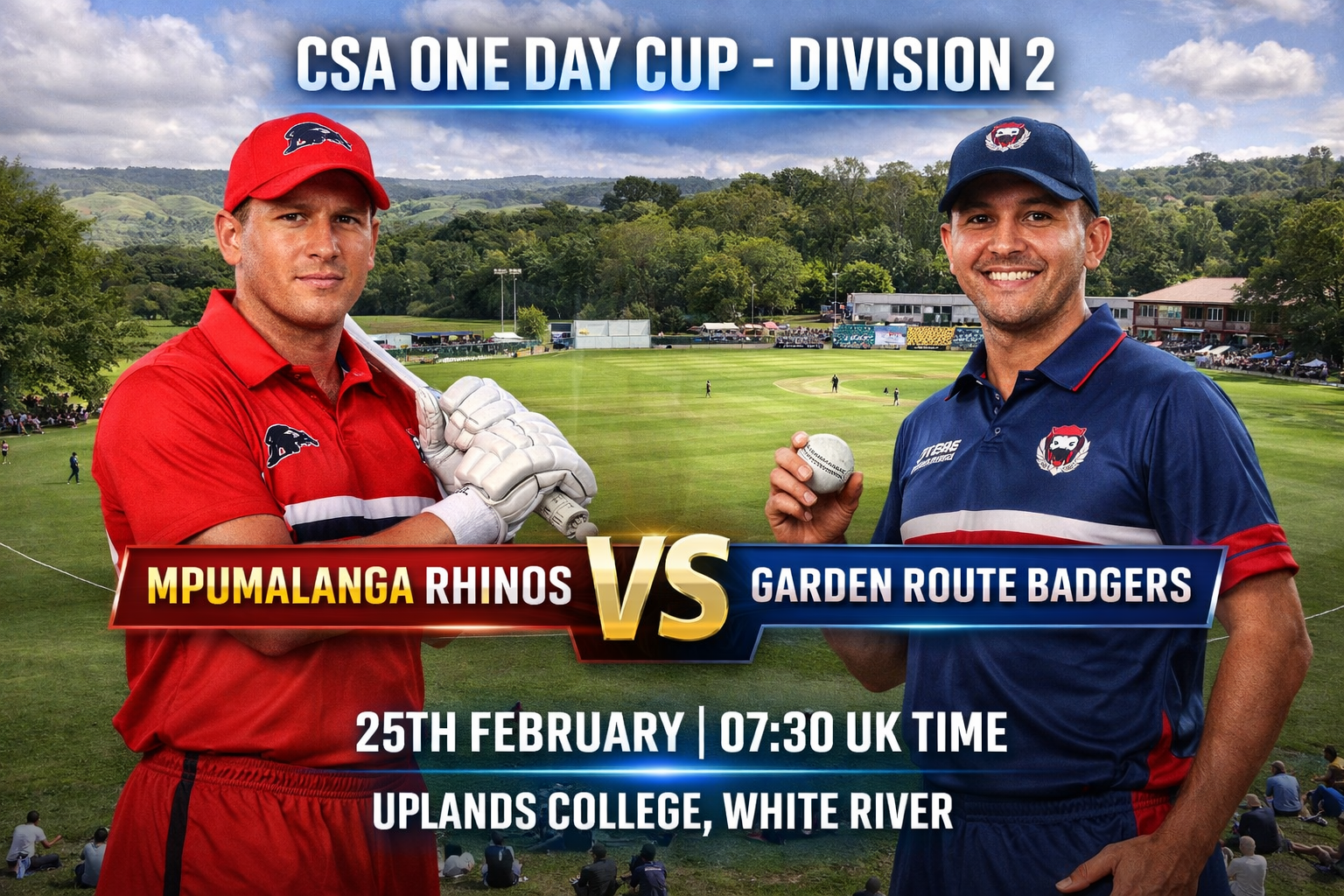 Read more about the article Mpumalanga Rhinos v Garden Route Badgers – 25 February – Preview & Prediction