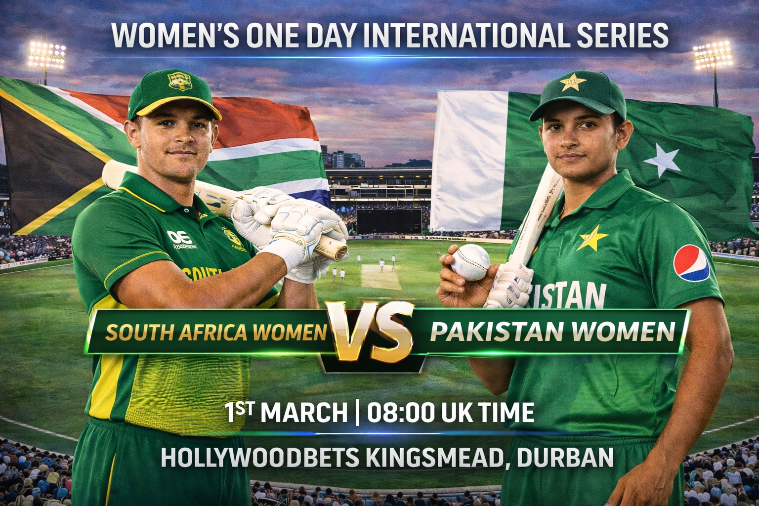 Read more about the article South Africa Women v Pakistan Women – 1 March – Preview & Prediction
