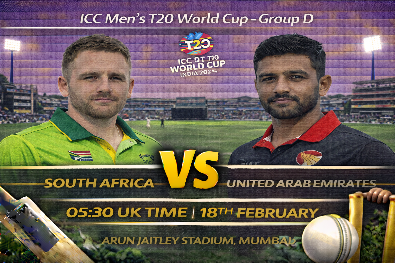 Read more about the article South Africa v United Arab Emirates – 18 February – Preview & Prediction