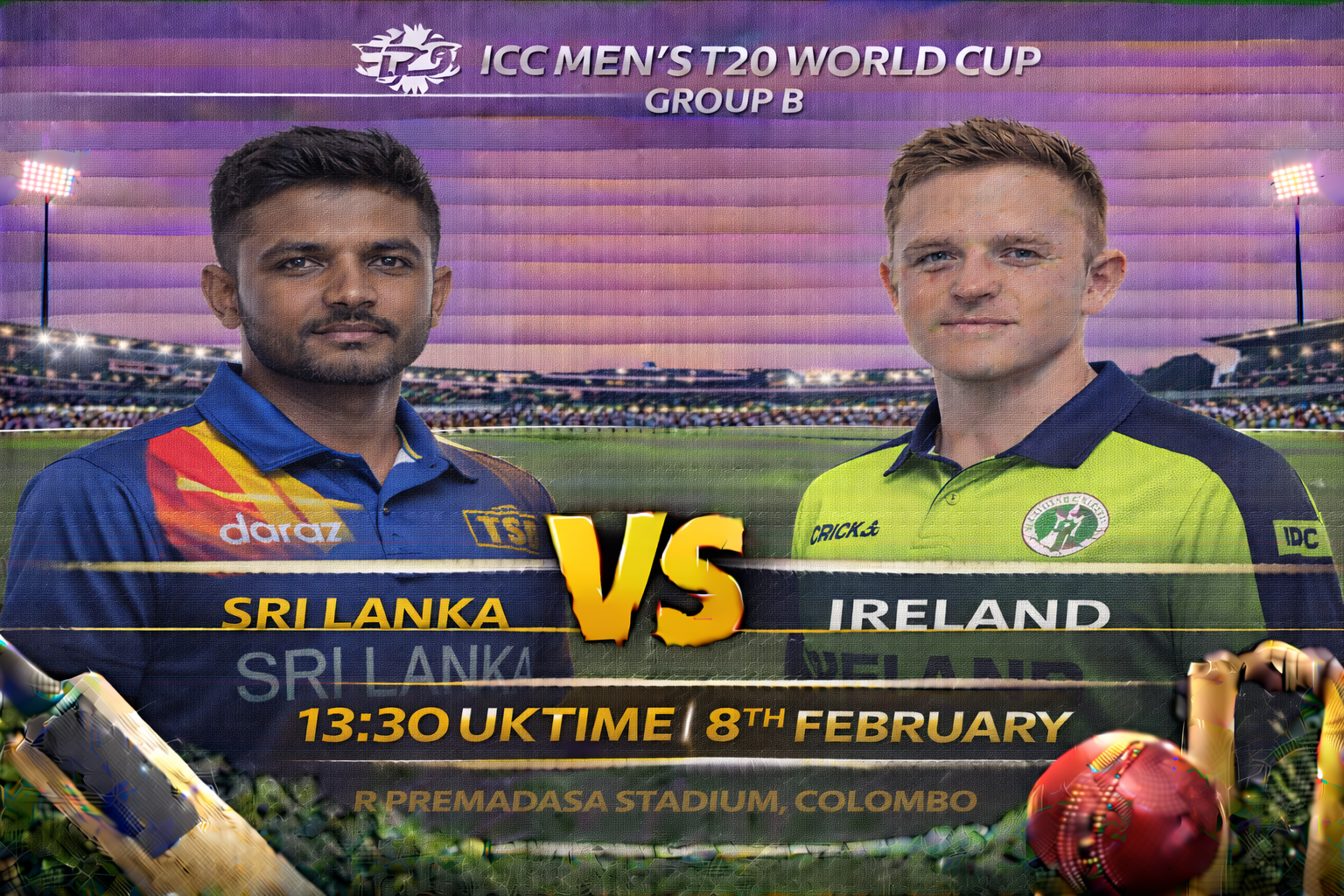 Read more about the article Sri Lanka v Ireland – 8 February – Preview & Prediction