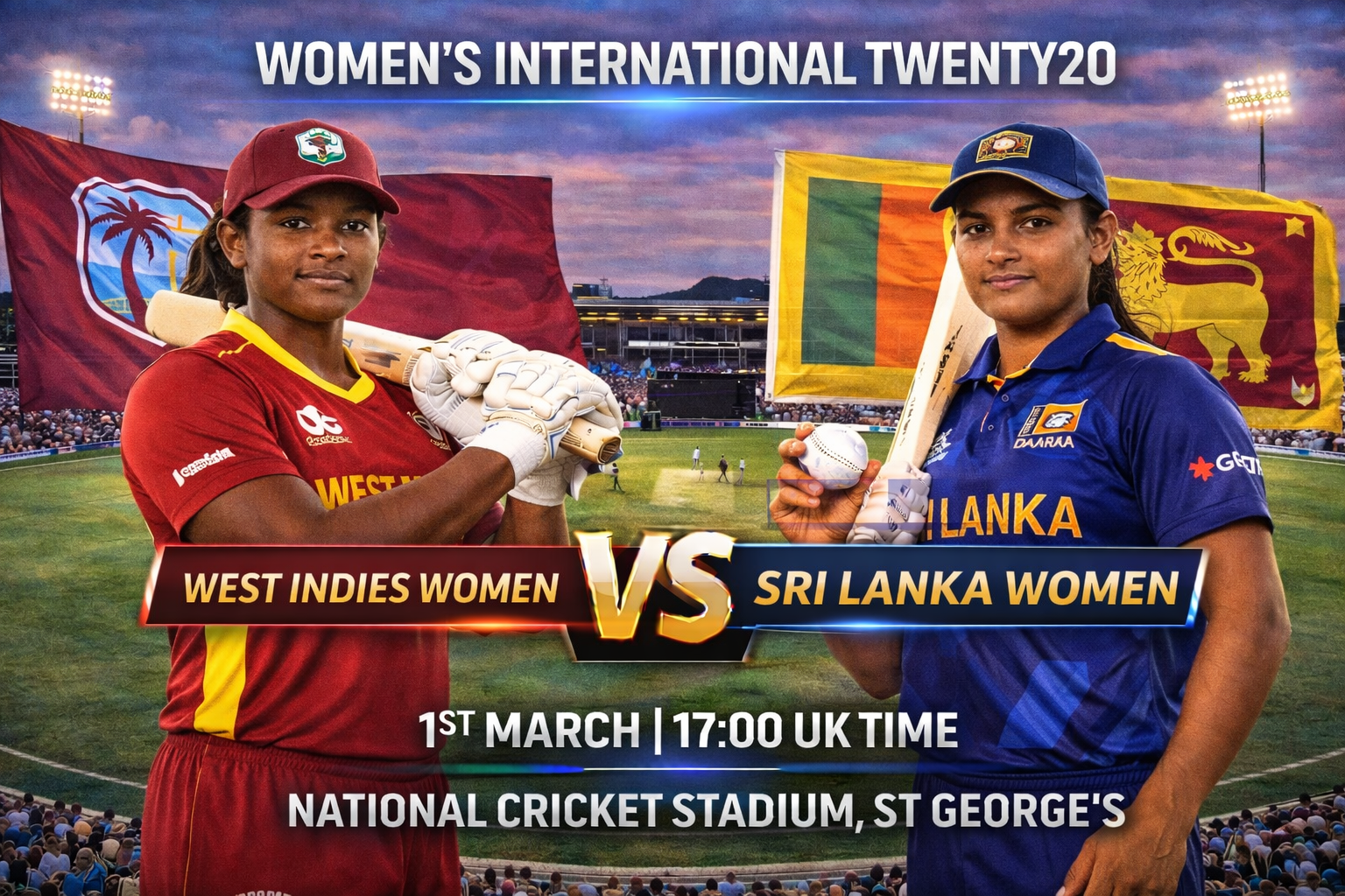 Read more about the article West Indies Women v Sri Lanka Women – 1 March – Preview & Prediction