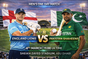 ngland Lions v Pakistan Shaheens Preview 6th March