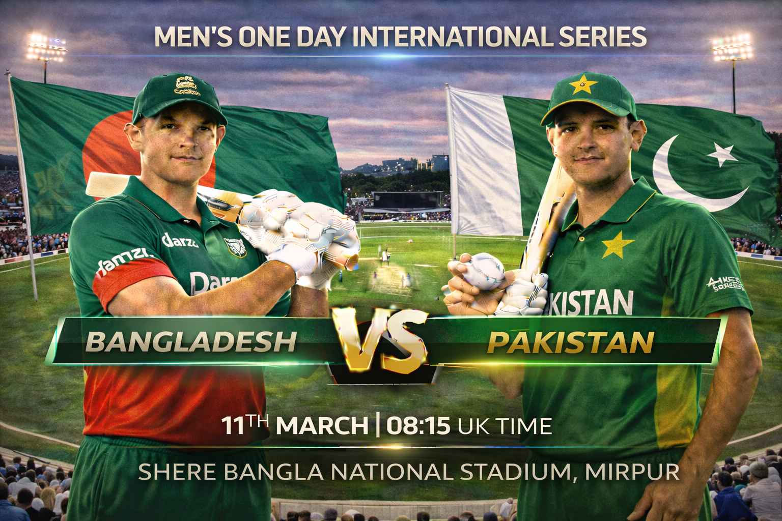 Read more about the article Bangladesh v Pakistan – 11 March – Preview & Prediction