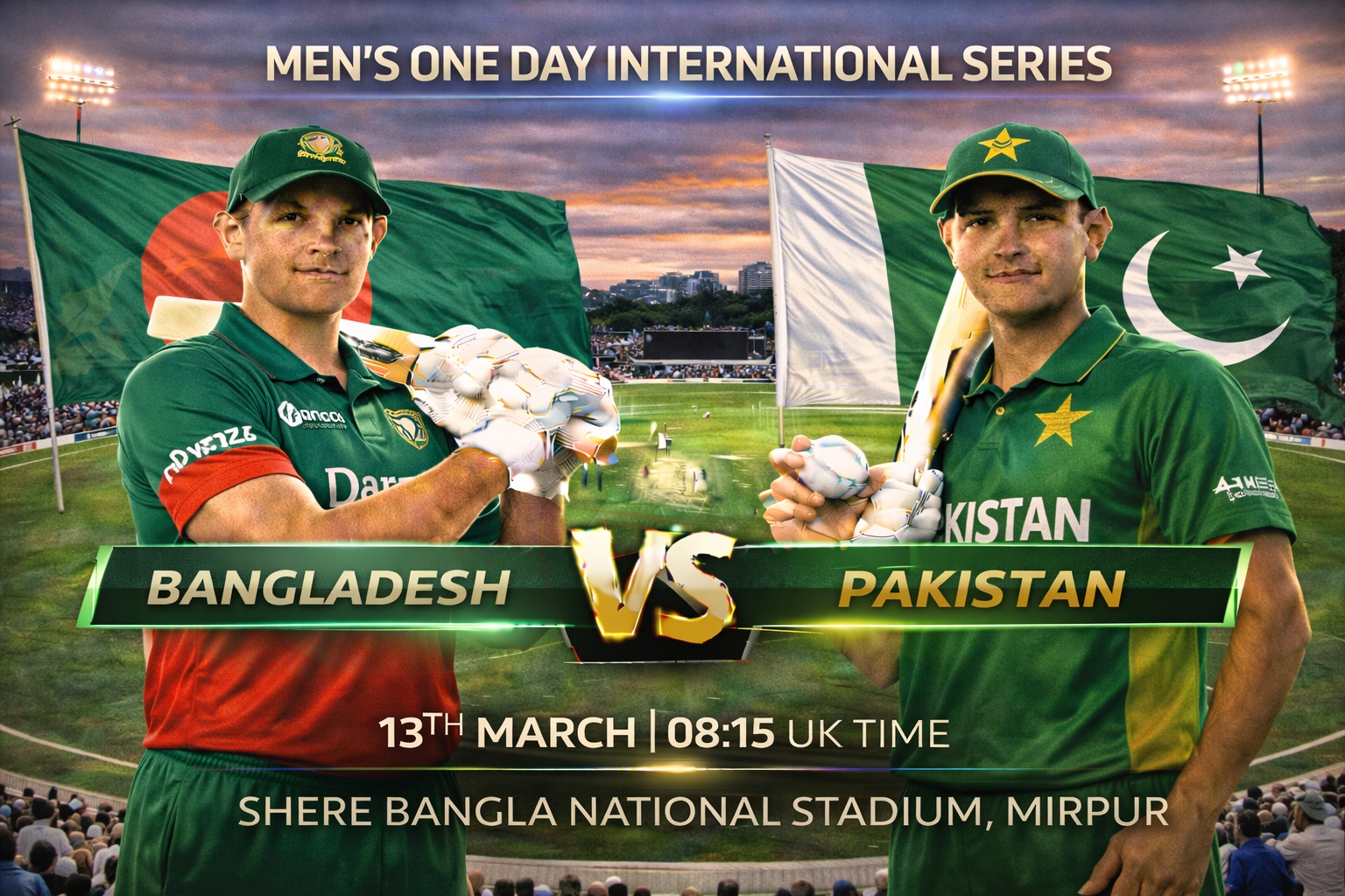 Read more about the article Bangladesh v Pakistan – 13 March – Preview & Prediction