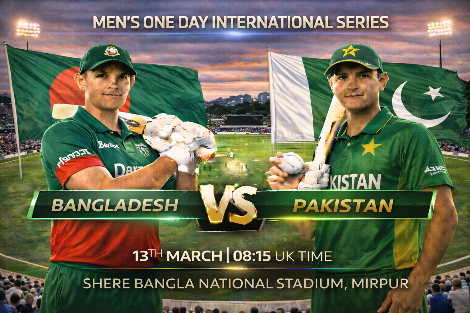 Read more about the article Bangladesh v Pakistan – 15 March – Preview & Prediction