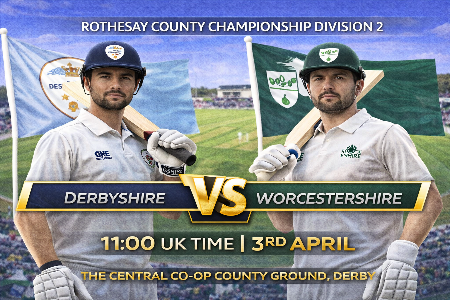 Read more about the article Derbyshire v Worcestershire – 3 April – Preview & Prediction