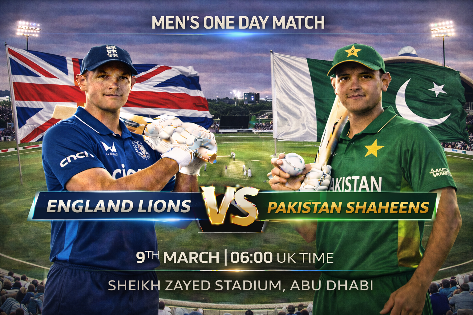 Read more about the article England Lions v Pakistan Shaheens – 9 March – Preview & Prediction