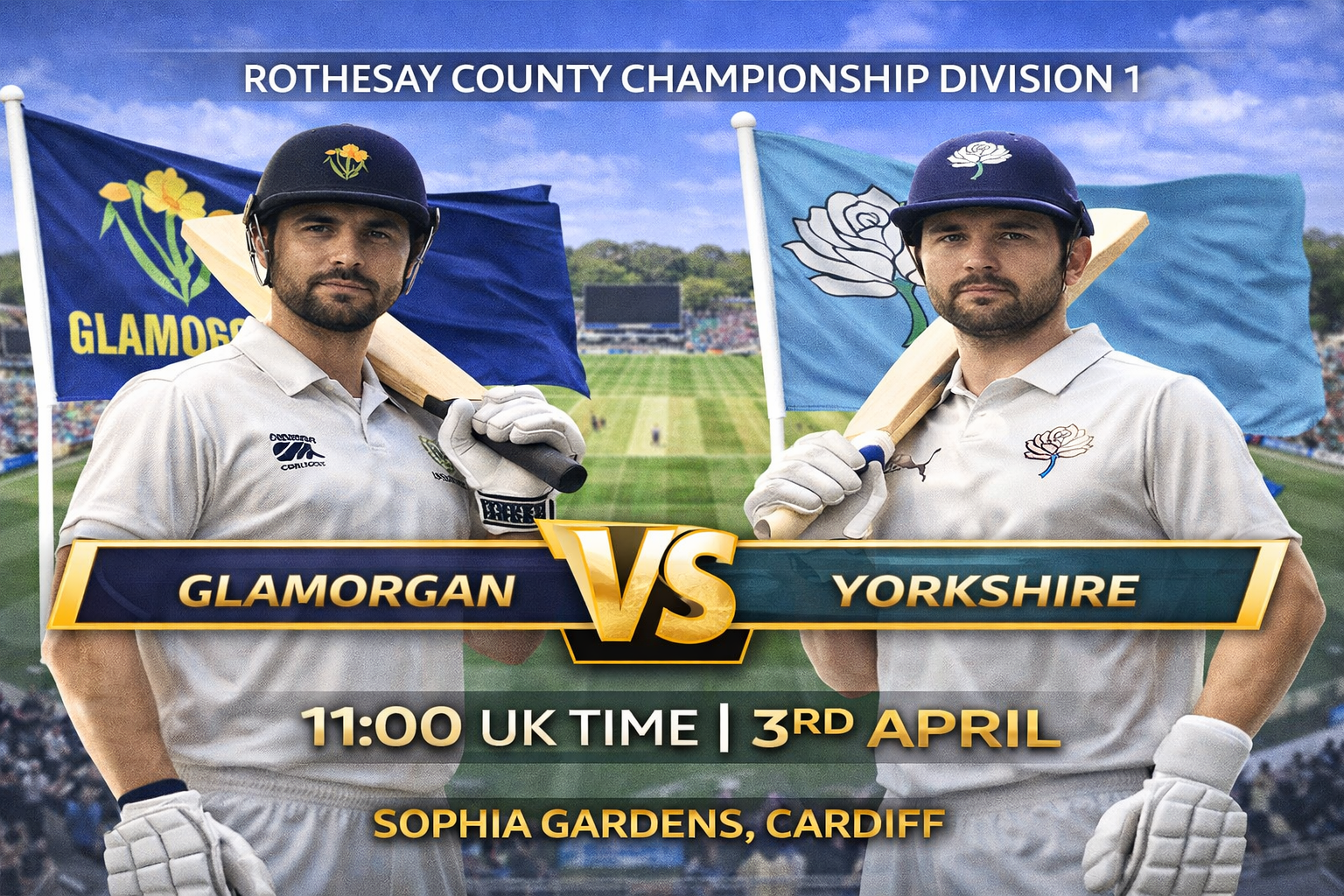 Read more about the article Glamorgan v Yorkshire – 3 April – Preview & Prediction