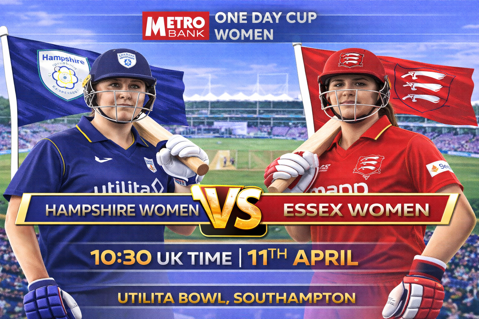 Read more about the article Hampshire Women v Essex Women – 11 April – Preview & Prediction