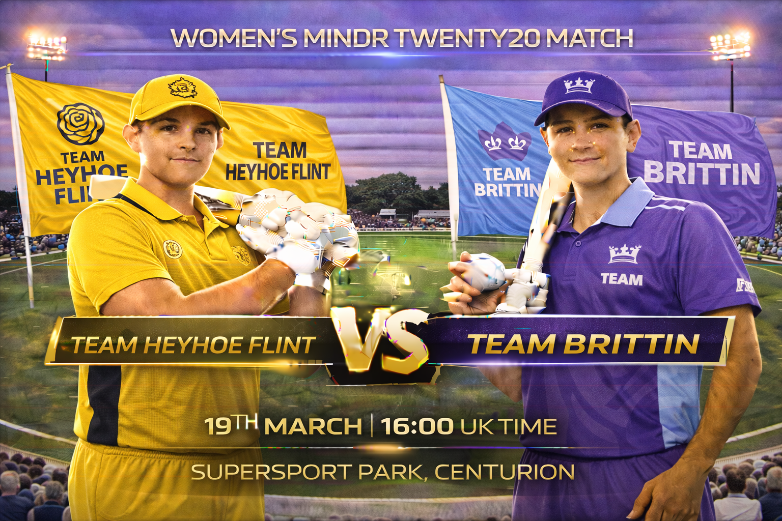 Read more about the article Team Heyhoe Flint v Team Brittin – 19 March – Preview & Prediction