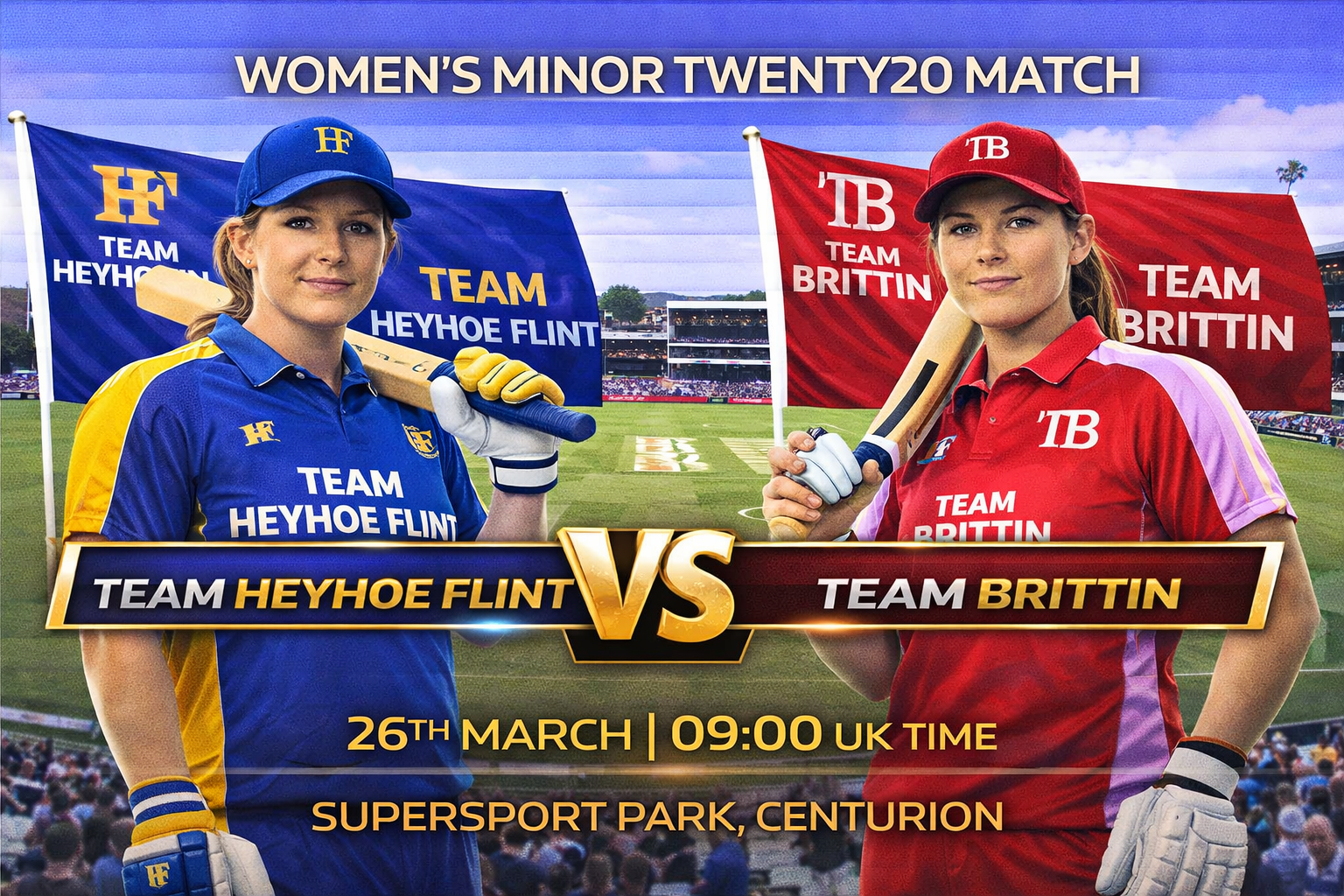 Read more about the article Team Heyhoe Flint v Team Brittin – 26 March – Preview & Prediction