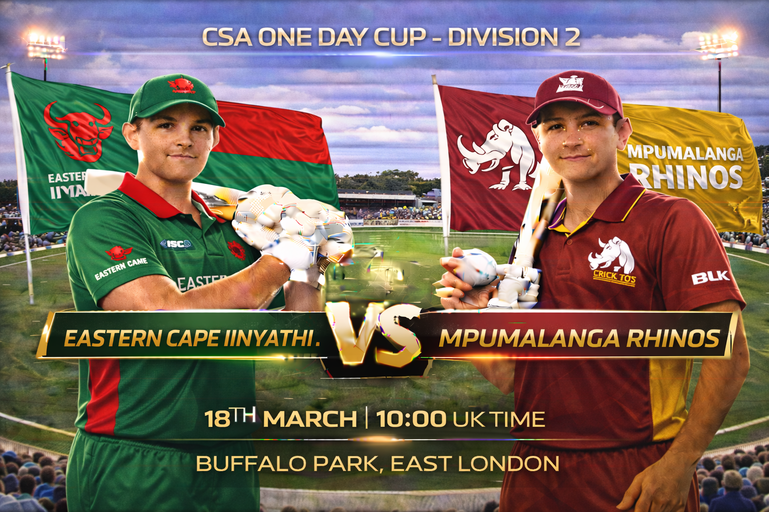 Read more about the article Eastern Cape Iinyathi v Mpumalanga Rhinos – 18 March – Preview & Prediction