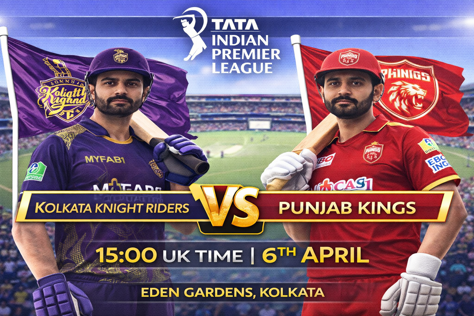 Read more about the article Kolkata Knight Riders v Punjab Kings – 6 April – Preview & Prediction