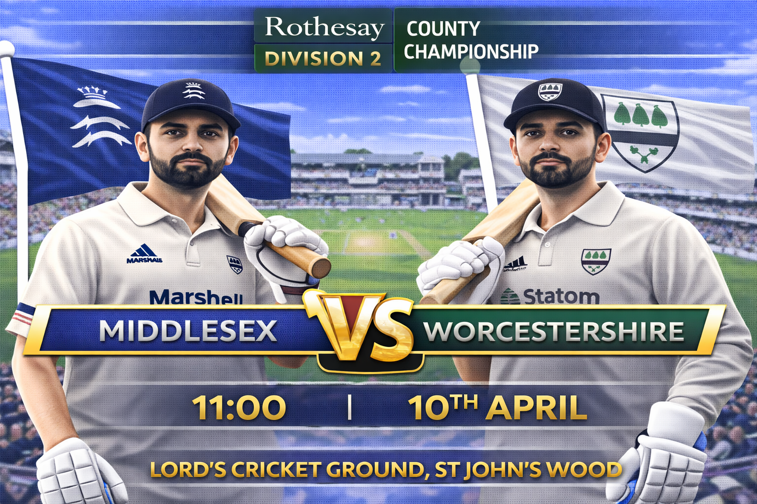 Read more about the article Middlesex v Worcestershire – 10 April – Preview & Prediction