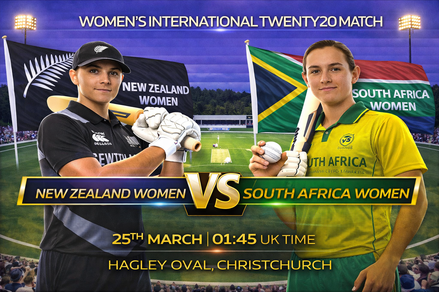 Read more about the article New Zealand Women v South Africa Women – 25 March – Preview & Prediction