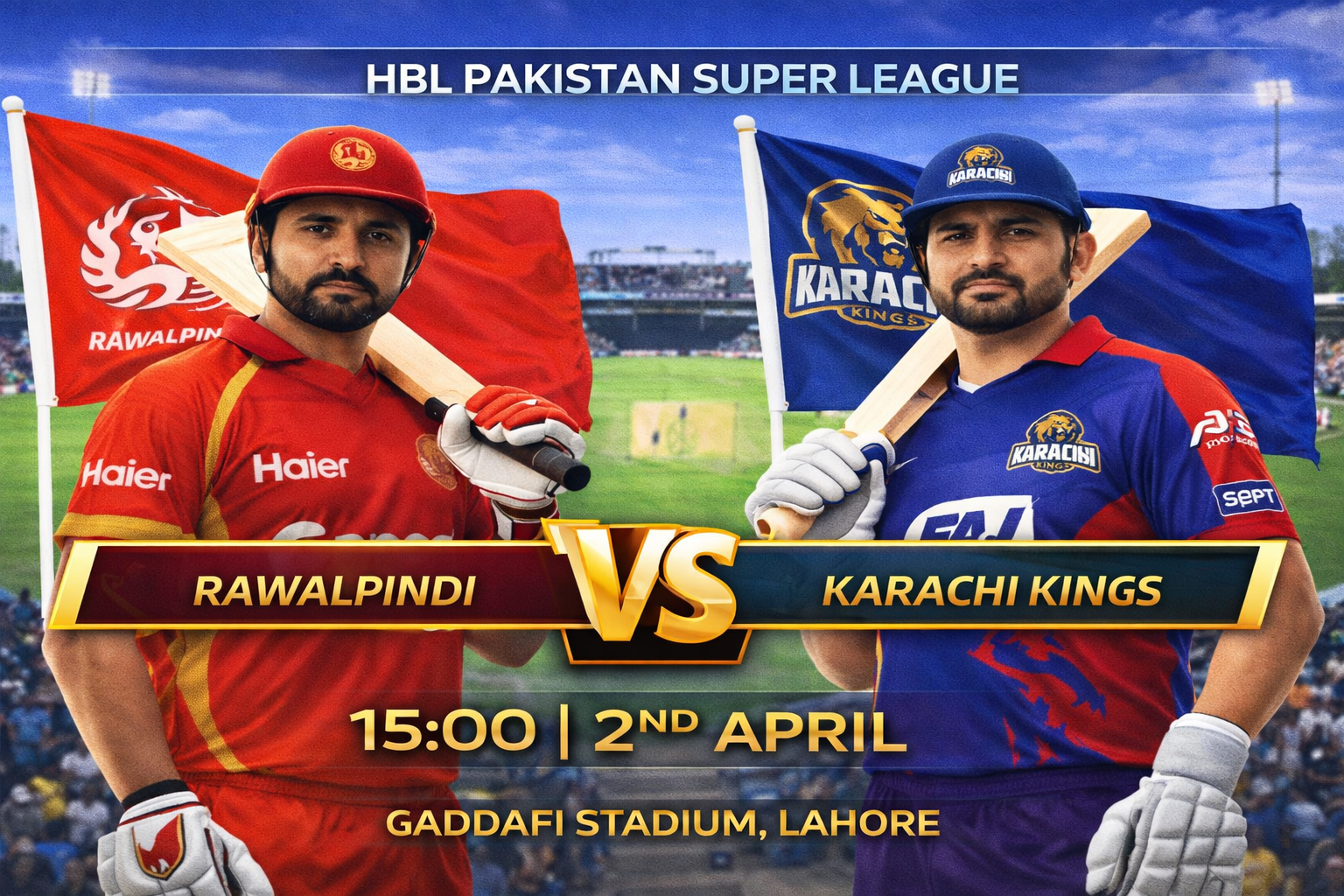 Read more about the article Rawalpindiz v Karachi Kings – 2 April – Preview & Prediction