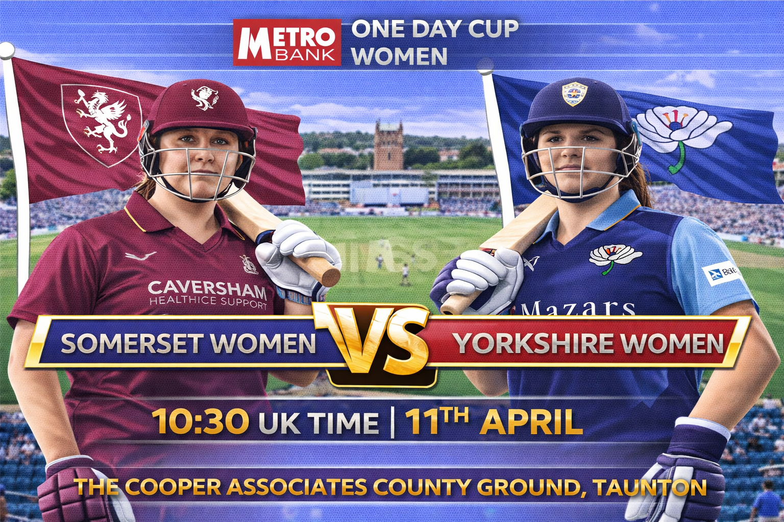 Read more about the article Somerset Women v Yorkshire Women – 11 April – Preview & Prediction