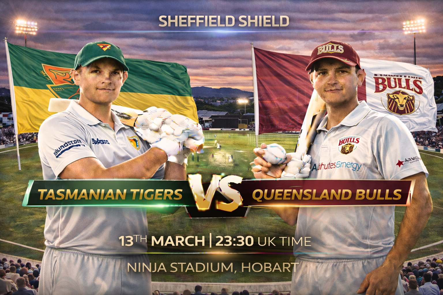 Read more about the article Tasmanian Tigers v Queensland Bulls – 13 March – Preview & Prediction