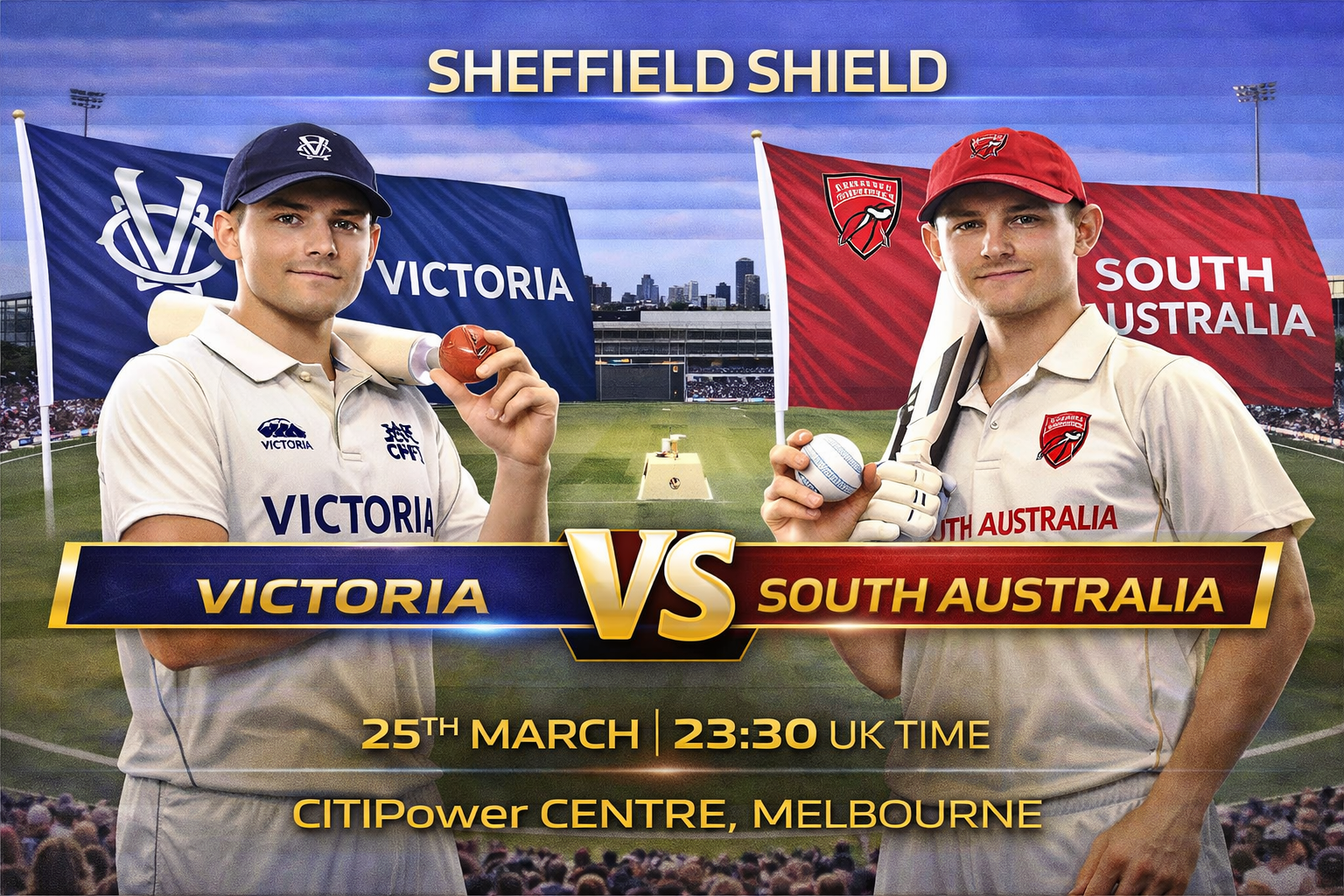 Read more about the article Victoria v South Australia – 25 March – Preview & Prediction