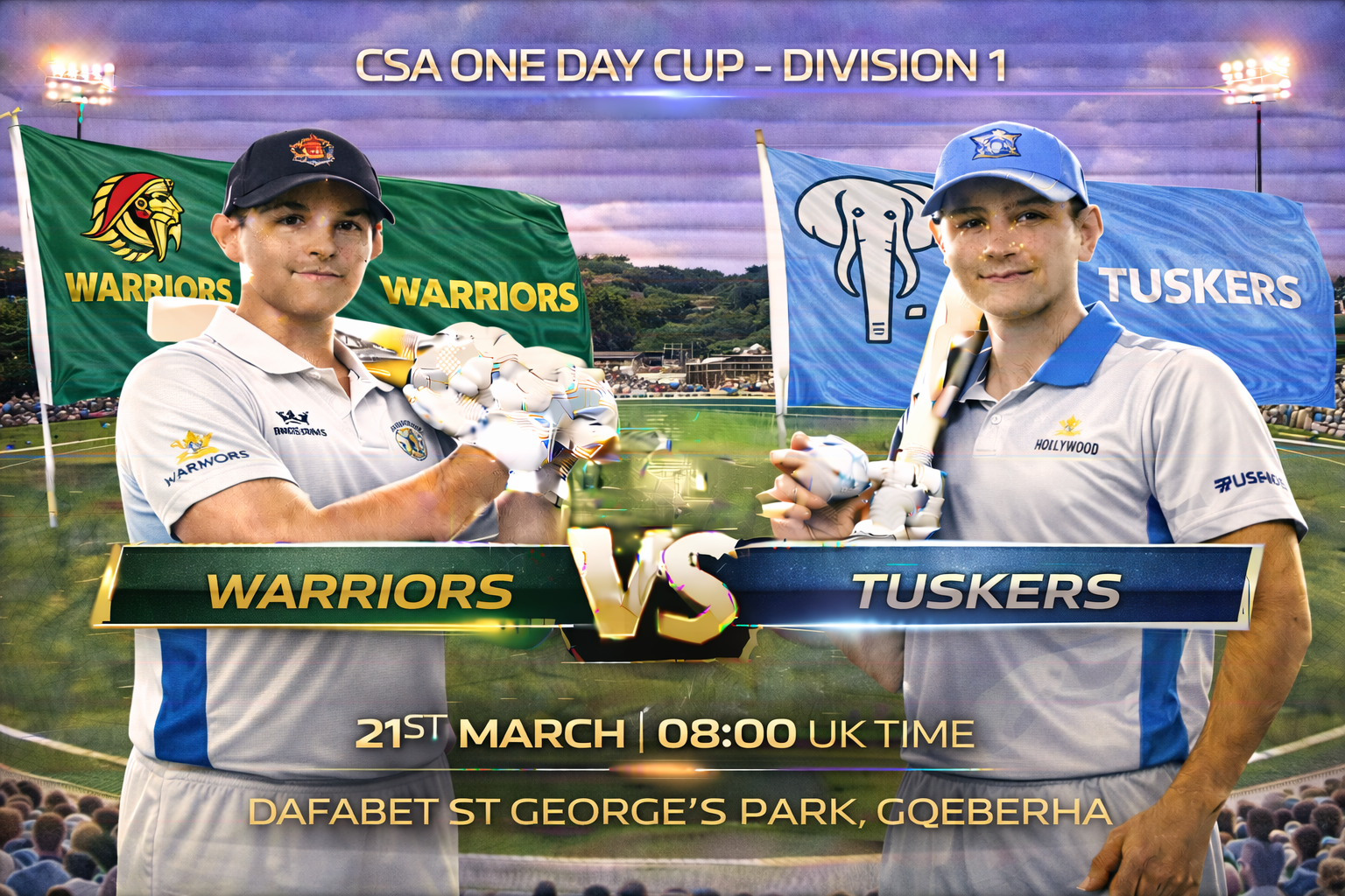 Read more about the article Warriors v Tuskers – 21 March – Preview & Prediction