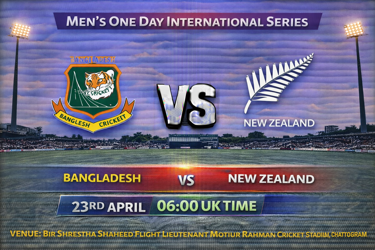 Read more about the article Bangladesh v New Zealand – 23 April – Preview & Prediction
