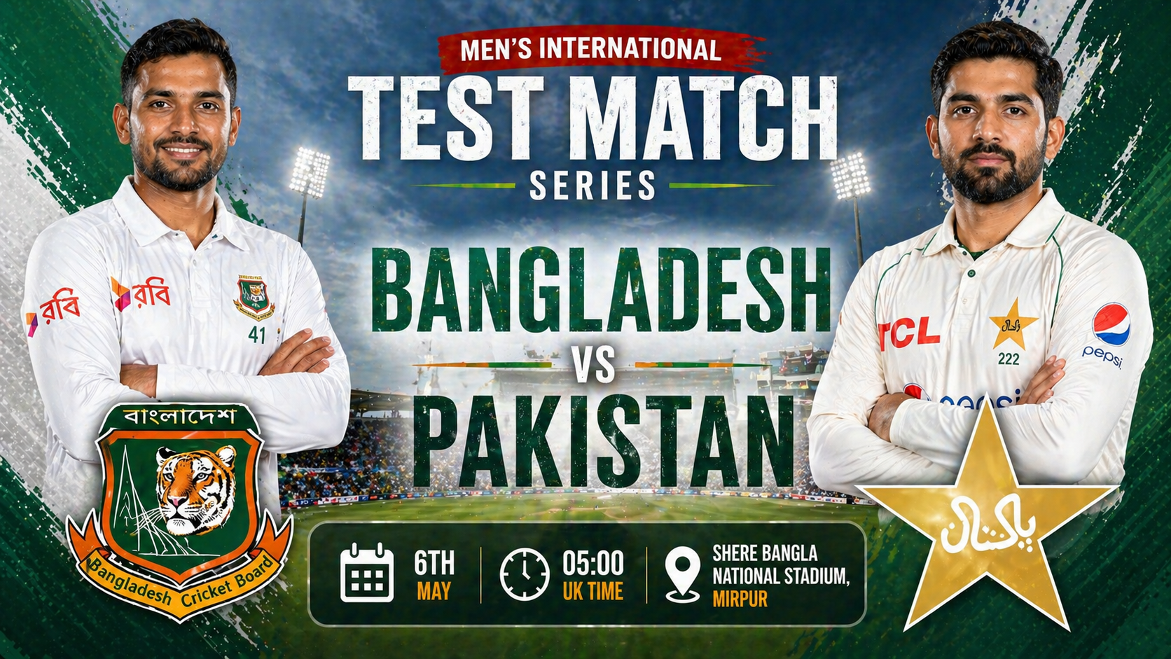 Read more about the article Bangladesh v Pakistan – 6 May – Preview & Prediction