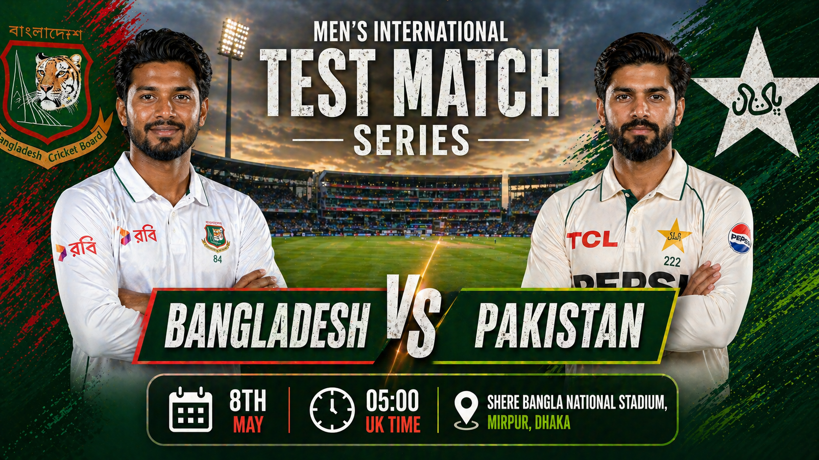 Read more about the article Bangladesh v Pakistan – 8 May – Preview & Prediction