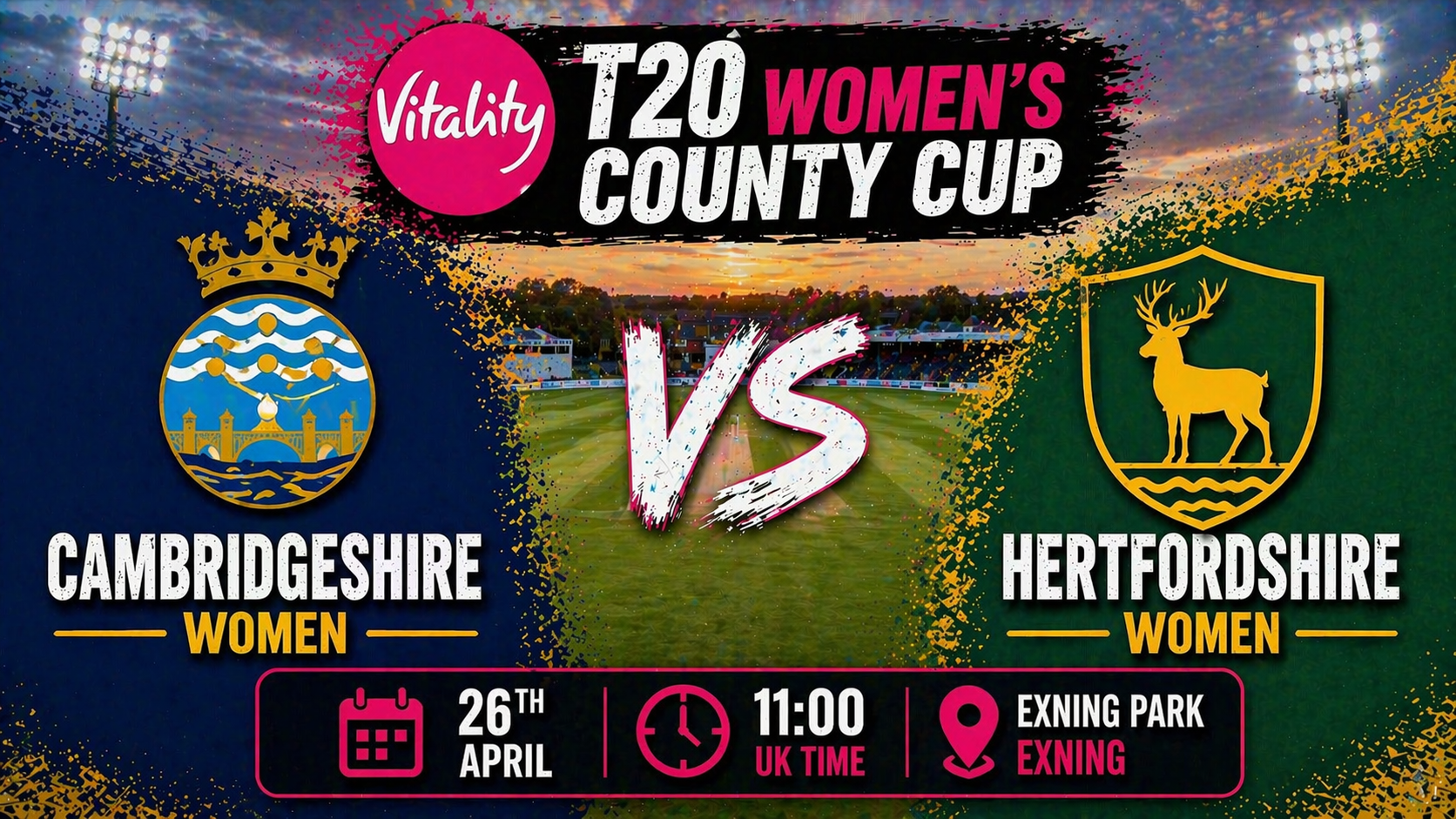 Read more about the article Cambridgeshire Women v Hertfordshire Women – 26 April – Preview & Prediction