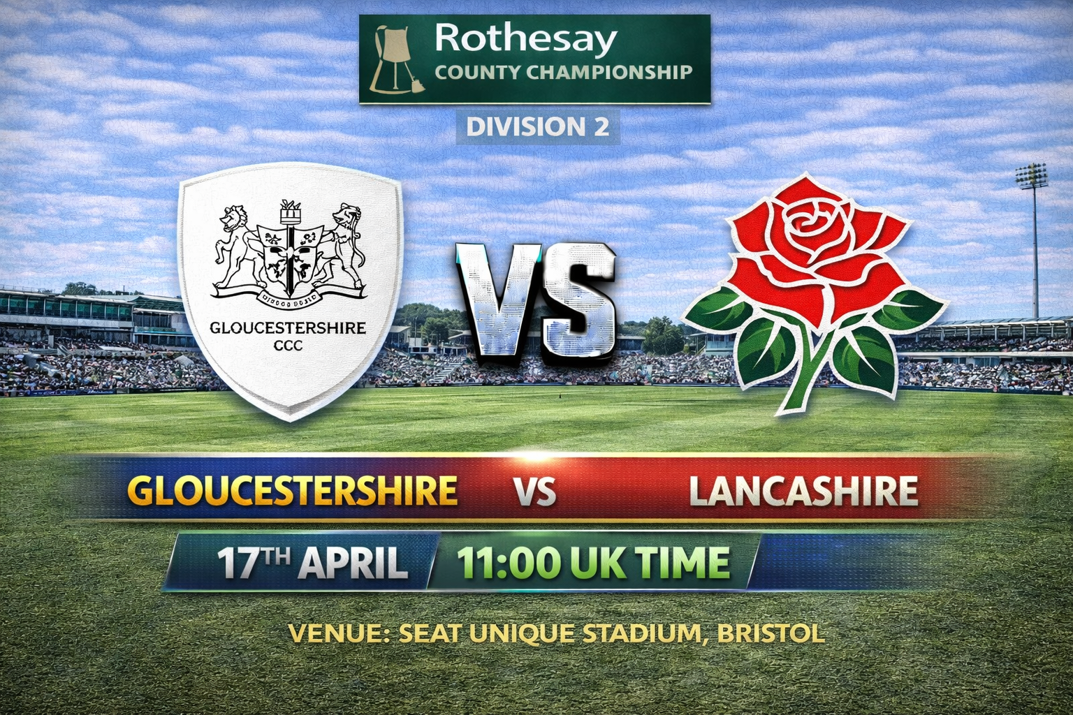 Read more about the article Gloucestershire v Lancashire – 17 April – Preview & Prediction