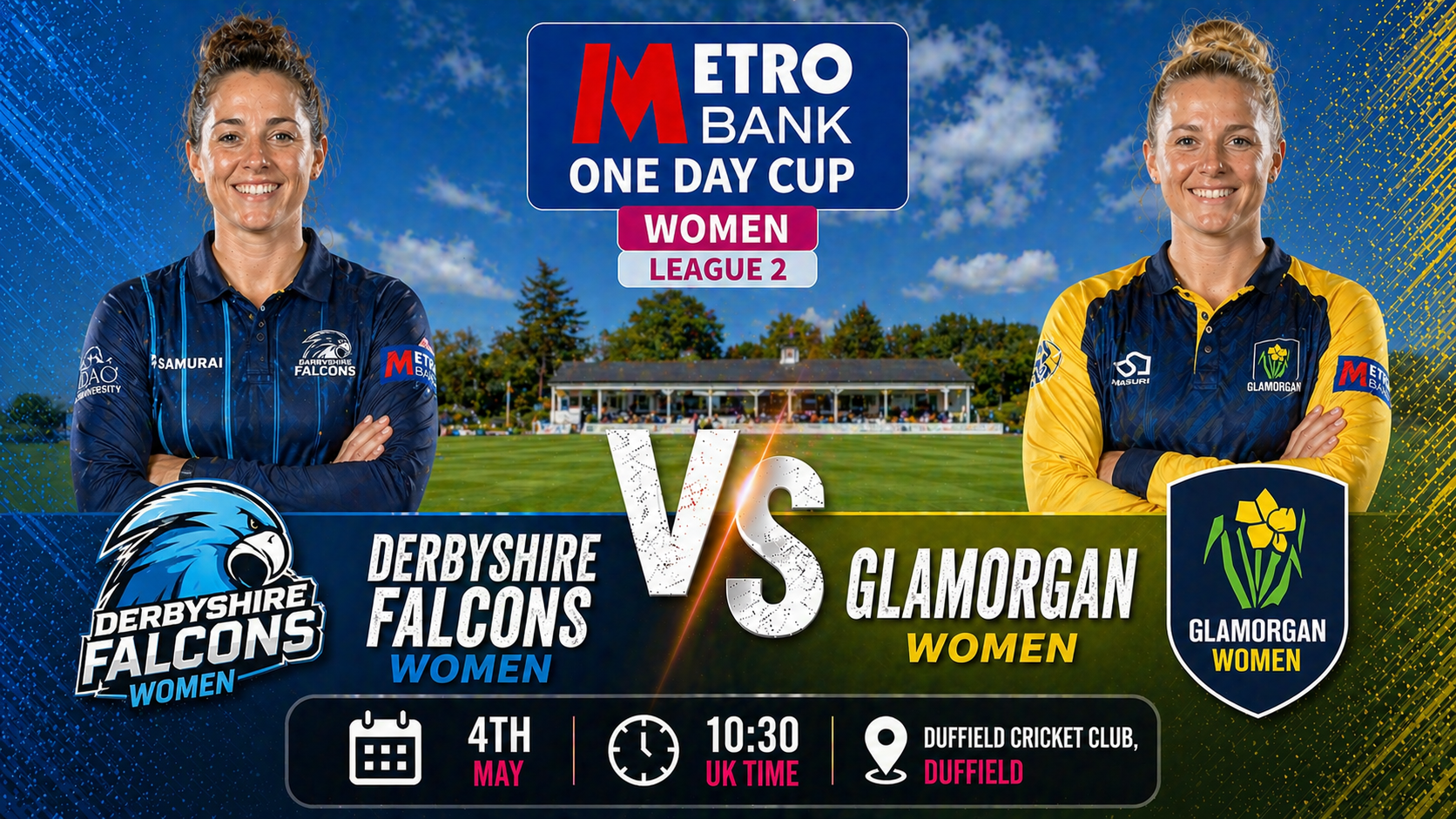 Read more about the article Derbyshire Falcons Women v Glamorgan Women – 4 May – Preview & Prediction
