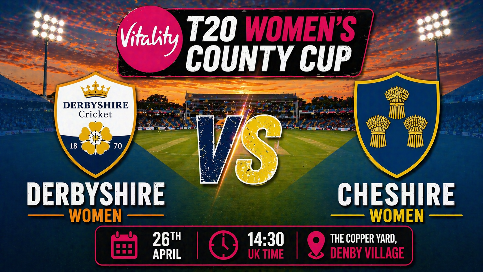 Read more about the article Derbyshire Women v Cheshire Women – 26 April – Preview & Prediction