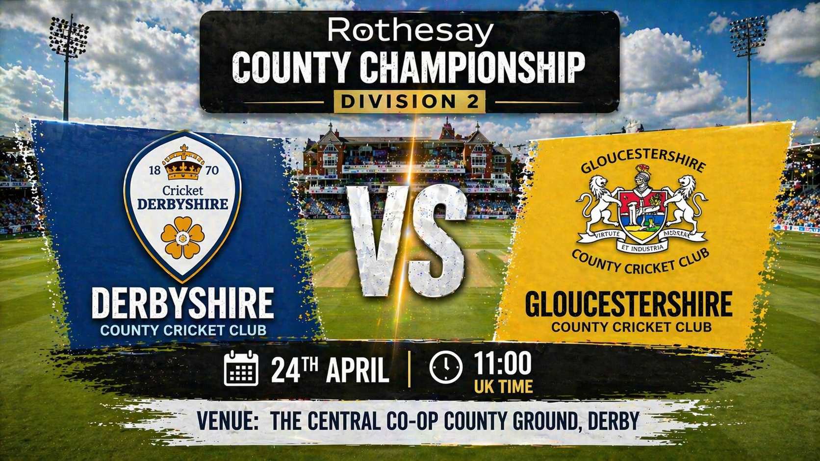 Read more about the article Derbyshire v Gloucestershire – 24 April – Preview & Prediction