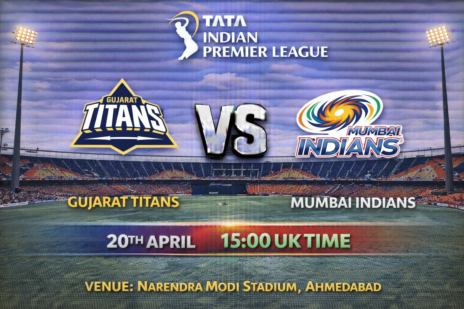 Read more about the article Gujarat Titans v Mumbai Indians – 20 April – Preview & Prediction
