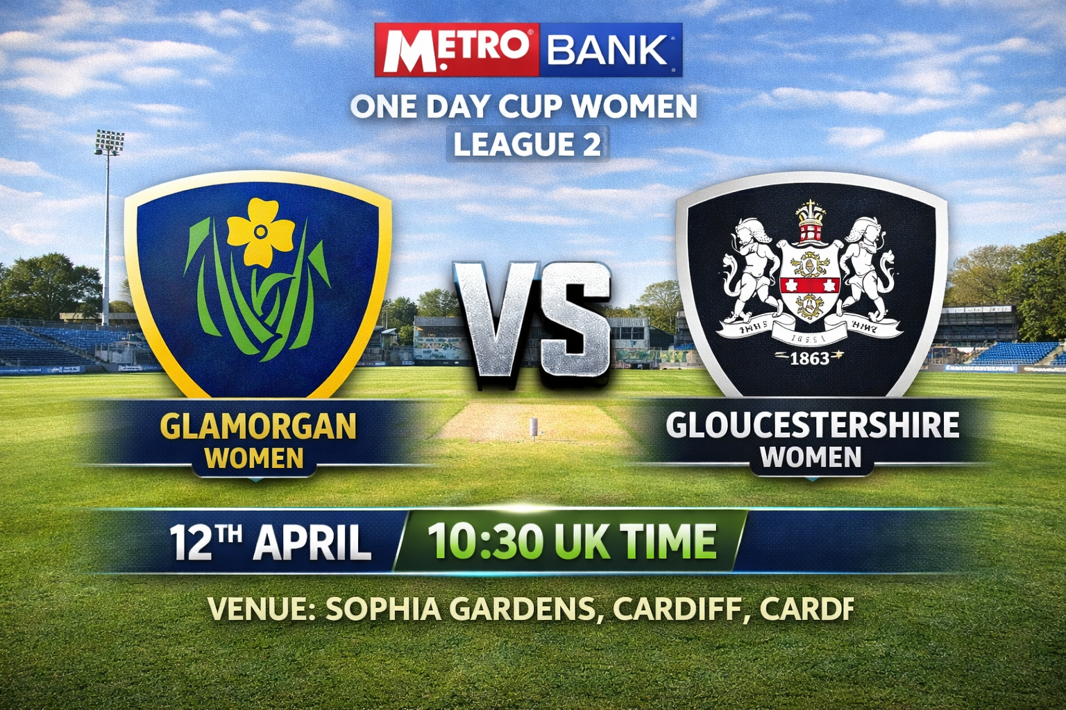 Read more about the article Glamorgan Women v Gloucestershire Women – 12 April – Preview & Prediction