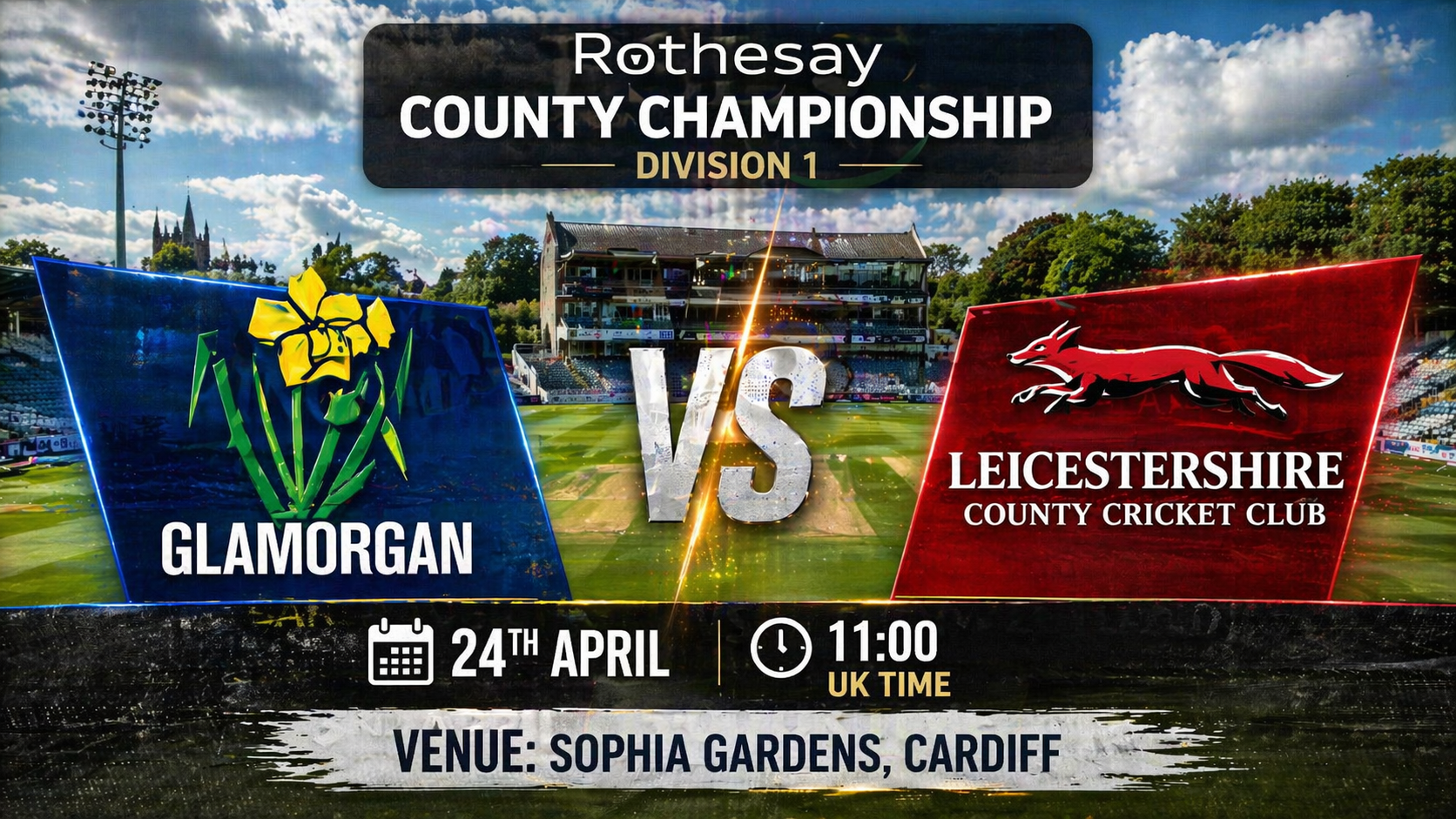 Read more about the article Glamorgan v Leicestershire – 24 April – Preview & Prediction