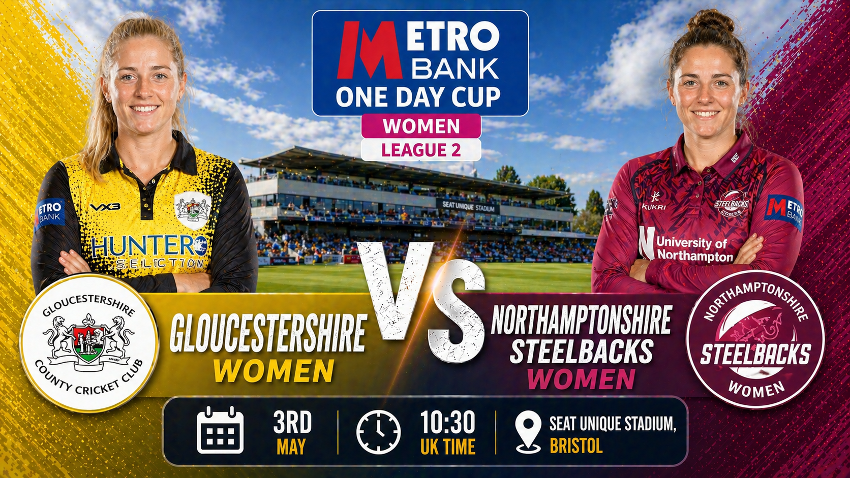 Read more about the article Gloucestershire Women v Northamptonshire Steelbacks Women – 3 May – Preview & Prediction
