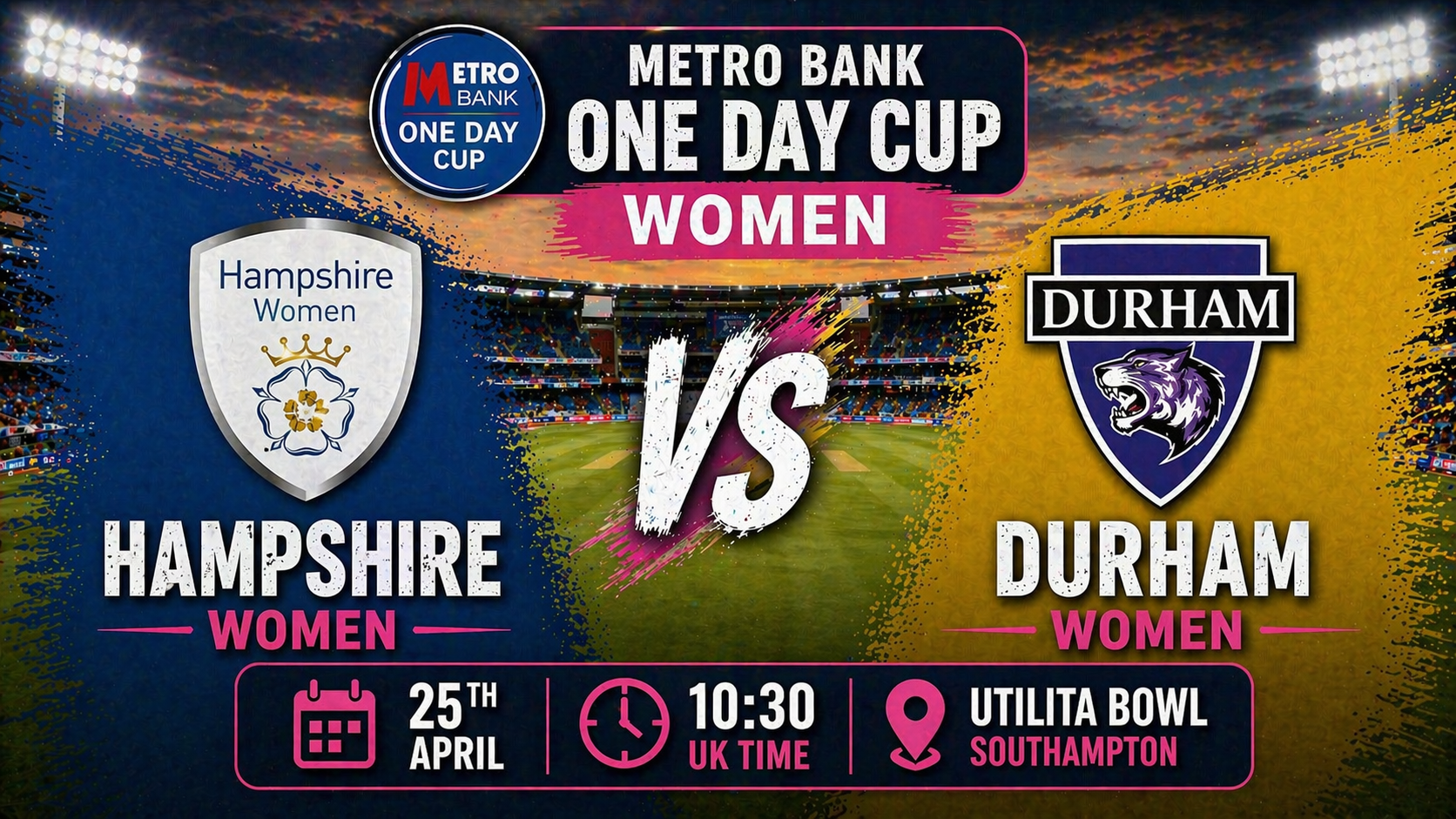 Read more about the article Hampshire Women v Durham Women – 25 April – Preview & Prediction