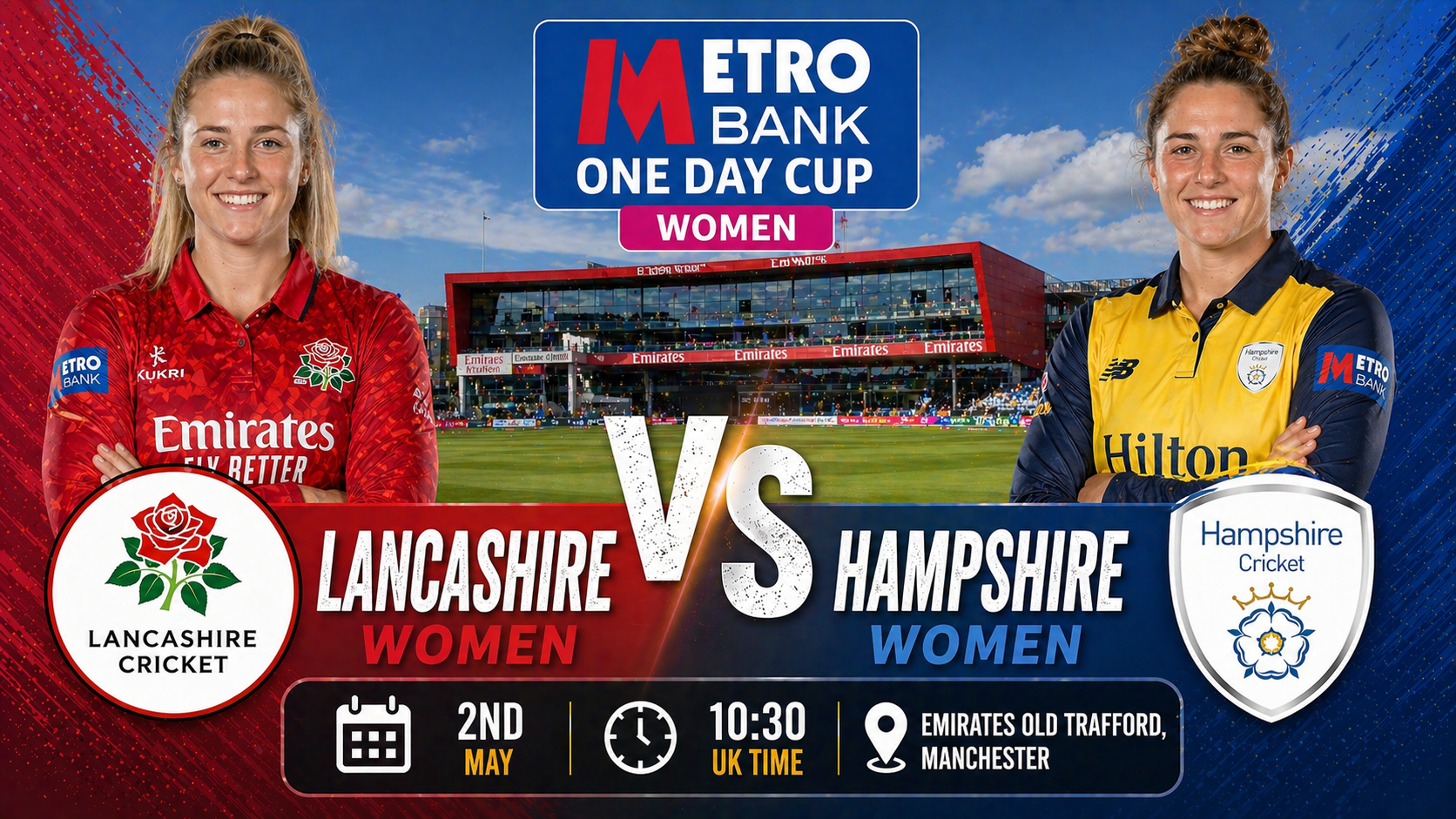 Read more about the article Lancashire Women v Hampshire Women – 2 May – Preview & Prediction