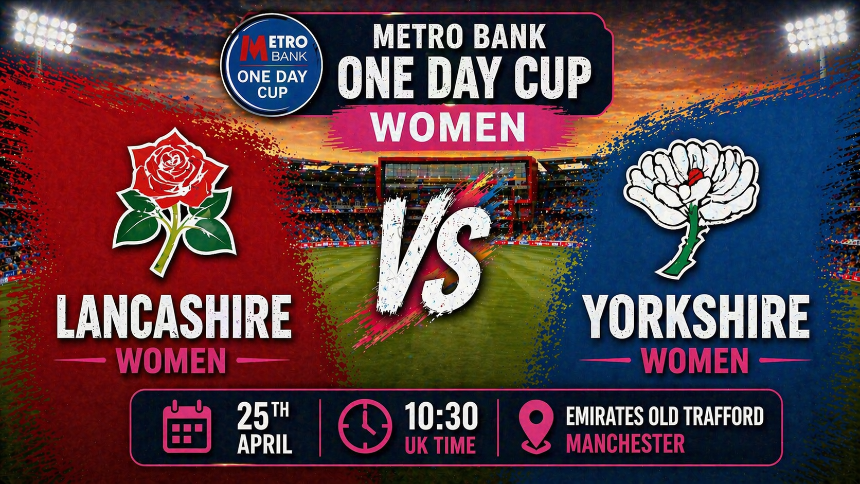 Read more about the article Lancashire Women v Yorkshire Women – 25 April – Preview & Prediction