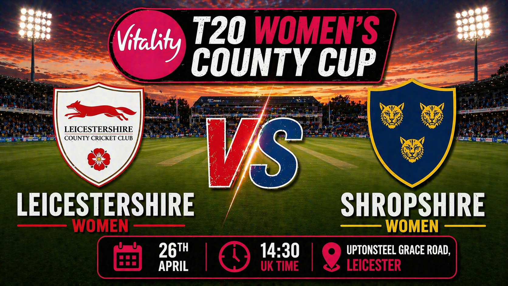 Read more about the article Leicestershire Women v Shropshire Women – 26 April – Preview & Prediction