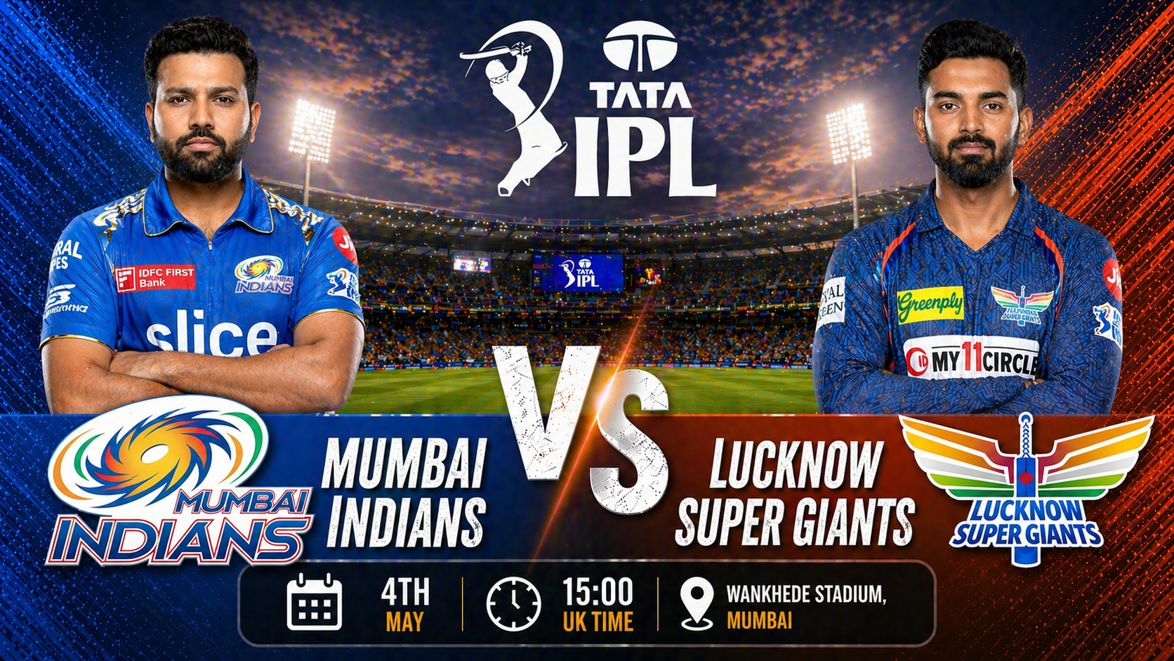 Read more about the article Mumbai Indians v Lucknow Super Giants – 4 May – Preview & Prediction
