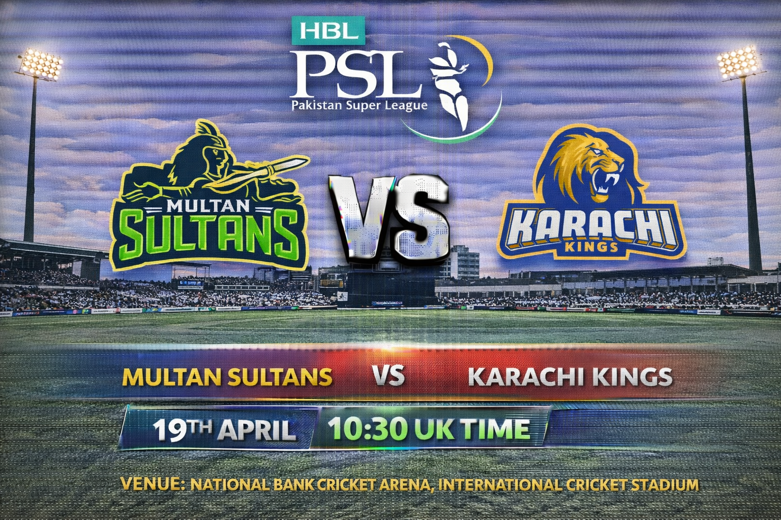 Read more about the article Multan Sultans v Karachi Kings – 19 April – Preview & Prediction