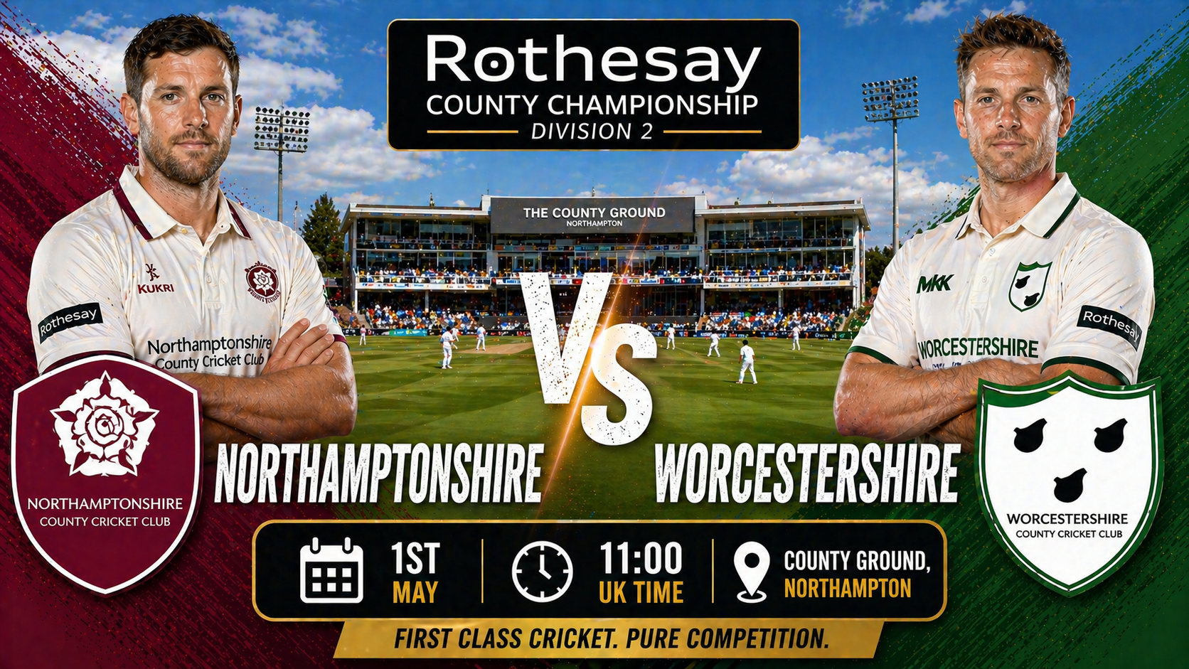 Read more about the article Northamptonshire v Worcestershire – 1 May – Preview & Prediction
