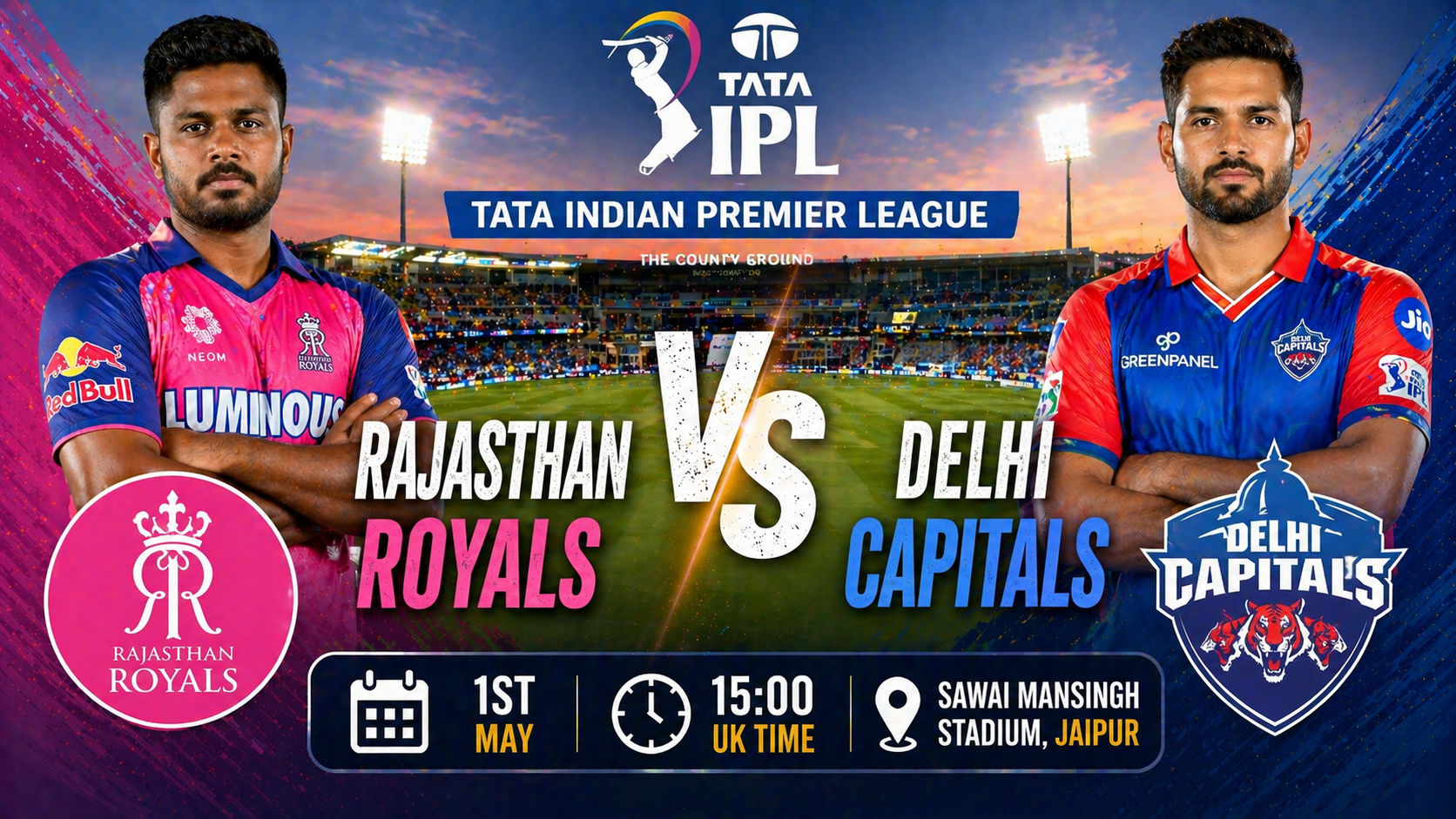Read more about the article Rajasthan Royals v Delhi Capitals – 1 May – Preview & Prediction