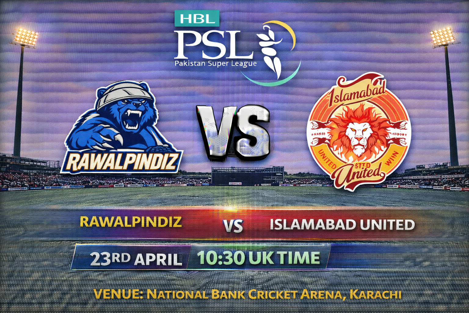 Read more about the article Rawalpindiz v Islamabad United – 23 April – Preview & Prediction