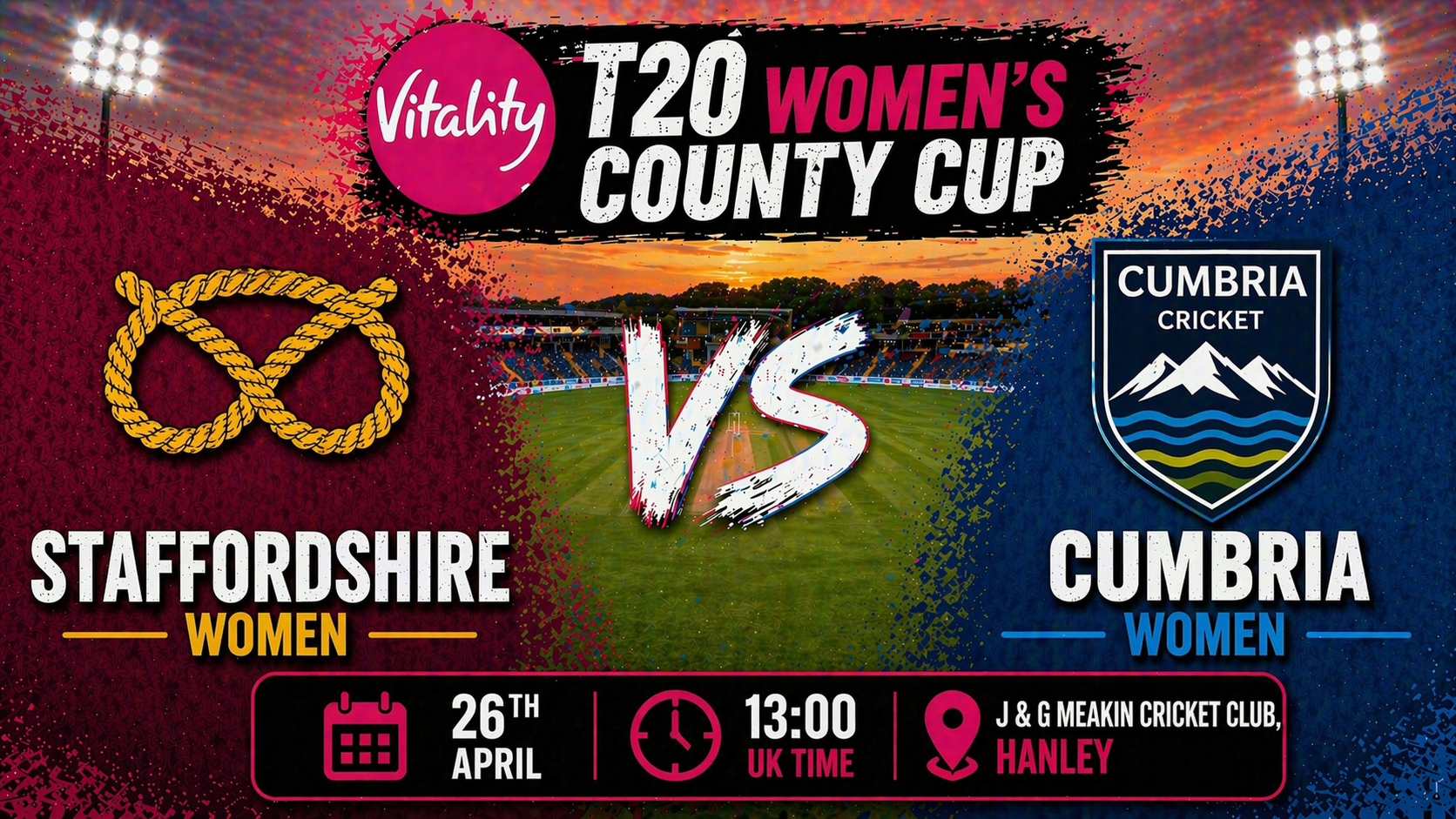 Read more about the article Staffordshire Women v Cumbria Women – 26 April – Preview & Prediction